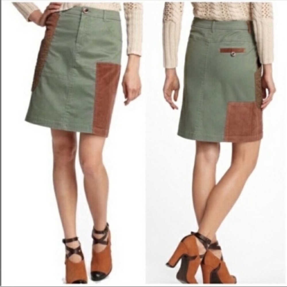 Anthropologie Meadow Rue Patchwork Skirt